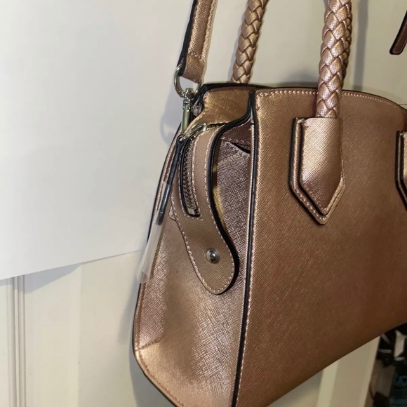 New Rose Gold GUESS Purse Satchel Hand Bag NWT Crossbody Ocean View SF824105 - Picture 9 of 9